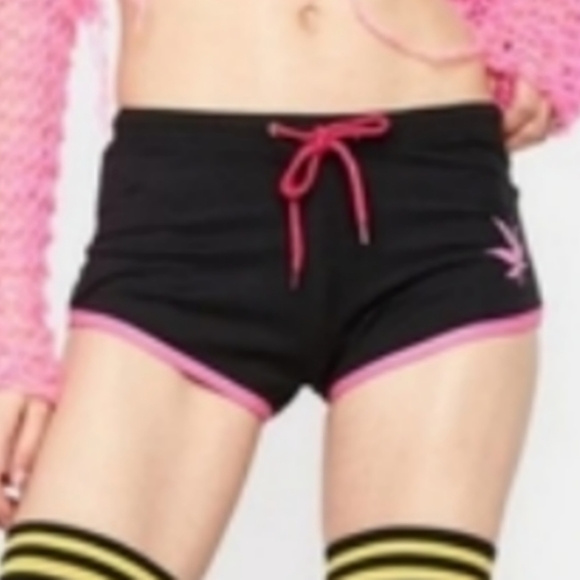 Too Fast Pink Bud Bitch Short Shorts - Picture 3 of 4